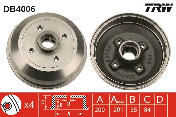 Opel Corsa 1982-1993 Arası 1.3 TRW Marka Kampana