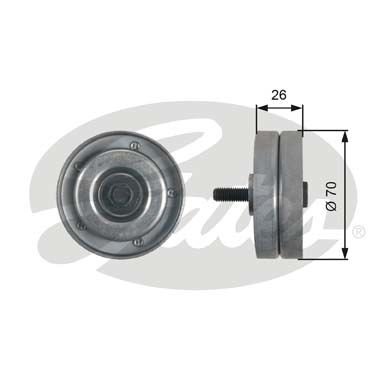 Volkswagen Lt 1996-2006 Arası 2.8 TDI Gates Marka Vantilatör Kayış Gergi Rulmanı