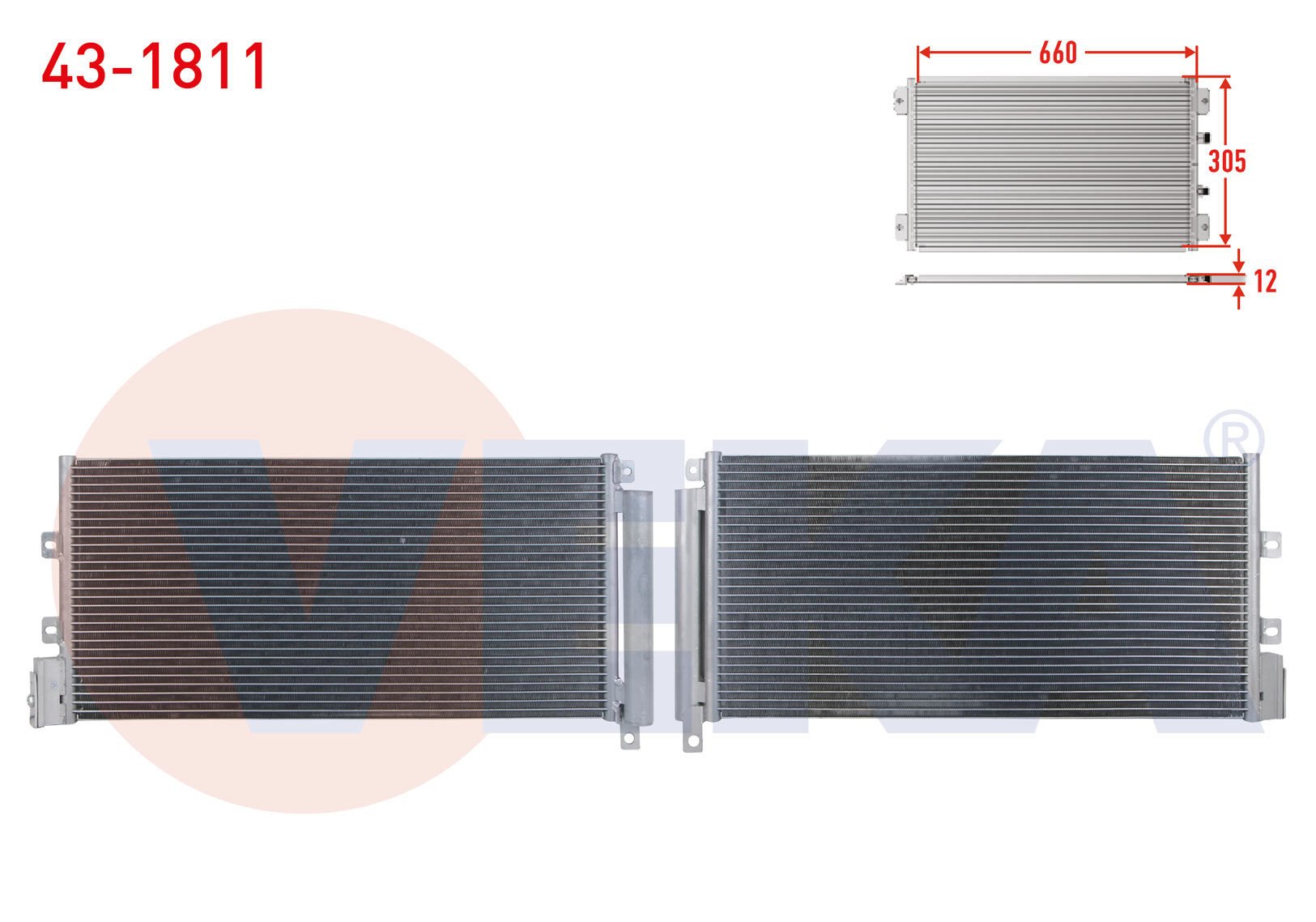 Linea 1.3 M.jet Klima Radyatör Veka 43-1811