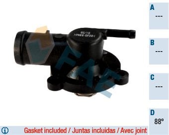 Skoda Fabia 1999-2008 Arası 1.4, 1.0, 1.2 FAE Marka Termostat