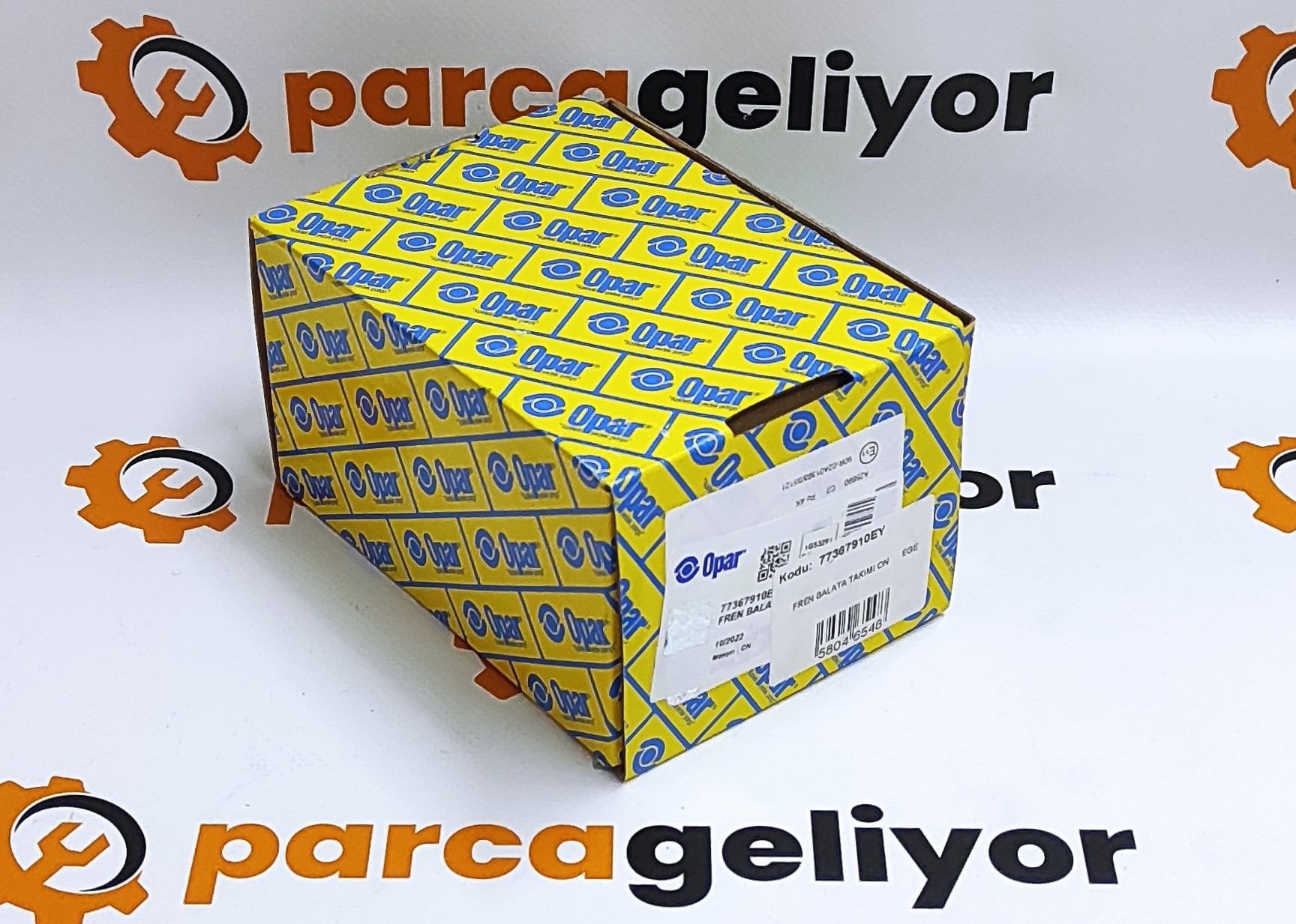 Egea 1.4 Fire ''Küçük Tip'' (Fişsiz) Ön Balata Opar 77367910EY