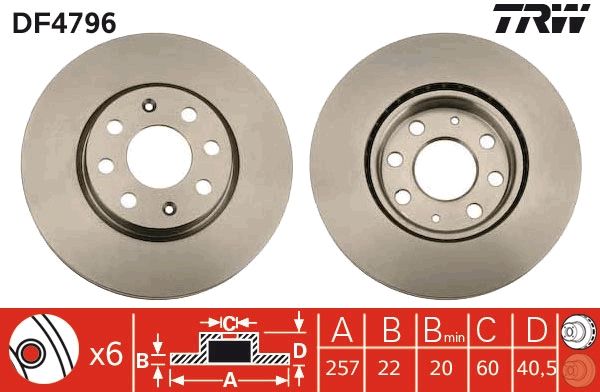Fiat Punto Evo 2008-2012 Arası 1.4 Natural Power TRW Marka Ön Fren Diski