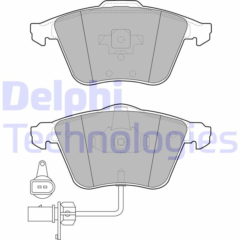 Audi A6 1997-2011 Arası 3.0 TFSI quattro Delphi Marka Ön Balata Fişli