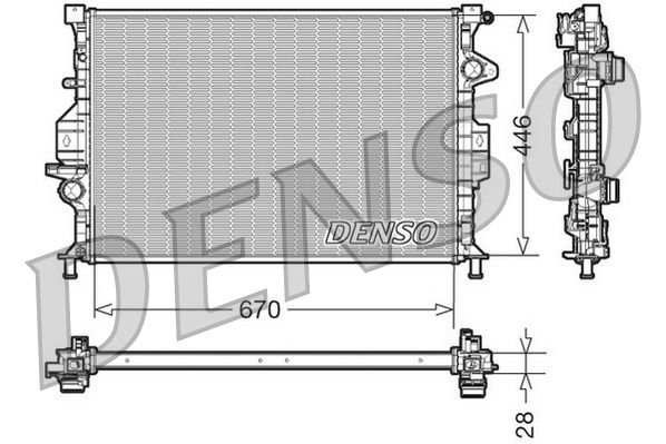 Ford S-Max 2006-2014 Arası 2.0 TDCi Denso Marka Su Radyatörü