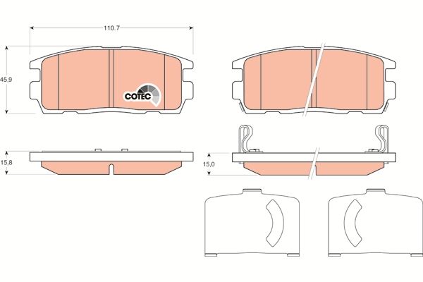 Chevrolet Captiva 2006-2010 Arası 3.0 4WD TRW Marka Arka Balata
