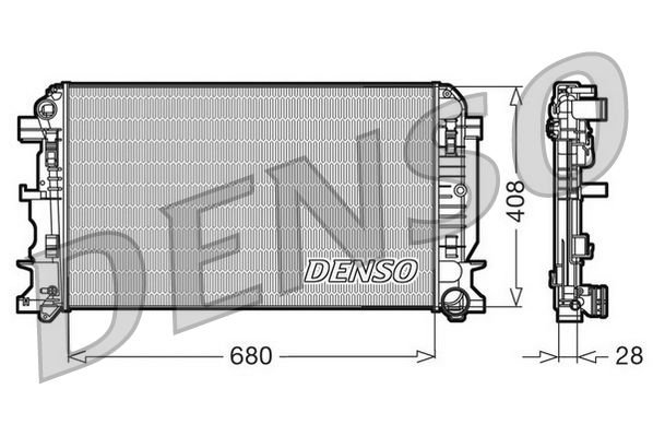 Volkswagen Crafter 2006-2016 Arası 2.0 TDI Denso Marka Su Radyatörü