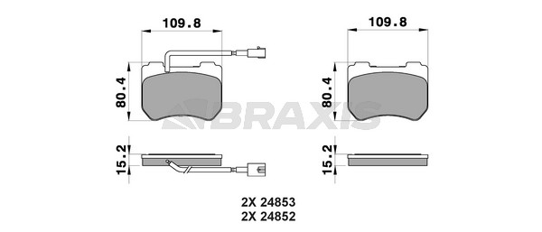 Alfa Romeo Spider 2006-2011 Arası 2.0 JTDM Braxis Marka Ön Balata