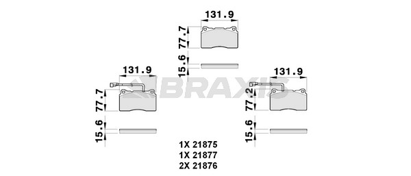 Alfa Romeo 156 1997-2006 Arası 3.2 GTA Braxis Marka Ön Balata