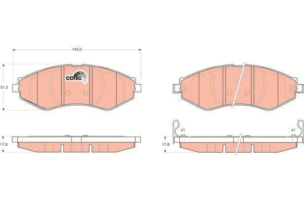 Chevrolet Nubira 2005-2011 Arası 1.4 TRW Marka Ön Balata