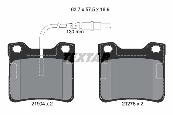 Peugeot 605 1989-1999 Arası 2.0 Textar Marka Arka Balata