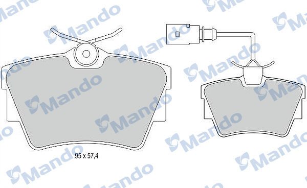Opel Vivaro 2001-2005 Arası 1.9 Di, 2.5 DTi Mando Marka Arka Balata