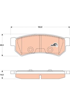 Chevrolet Nubira 2005-2011 Arası 1.4 TRW Marka Arka Balata