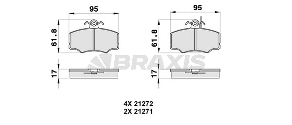 Alfa Romeo 33 1990-1994 Arası 1.7 i.e. 4x4 Braxis Marka Ön Balata