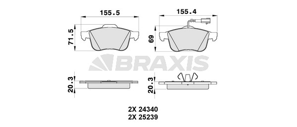 Alfa Romeo Giulietta 2010-2020 Arası 2.0 JTDM Braxis Marka Ön Balata