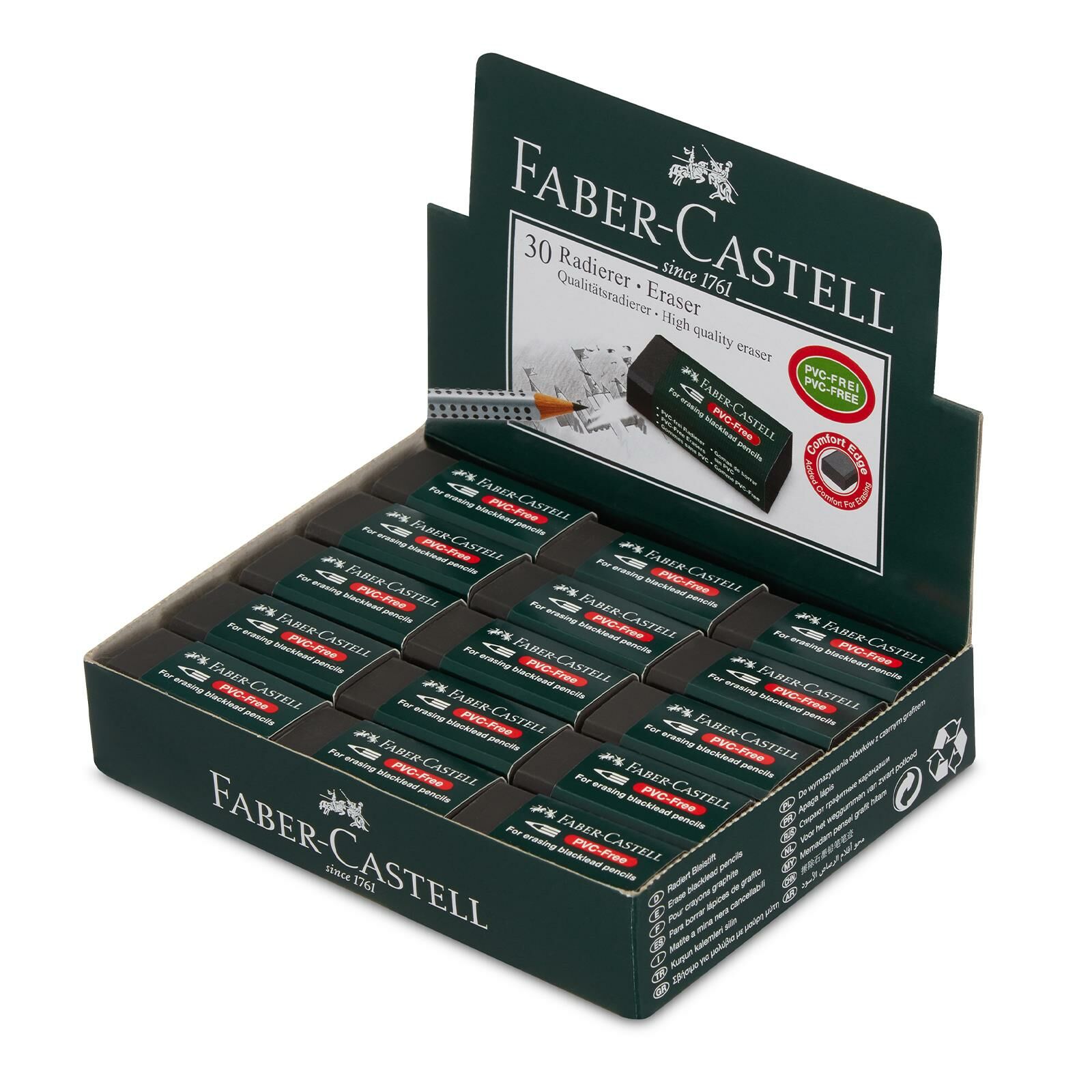 Faber Castel 8930 Silgi, Siyah, 30'lu