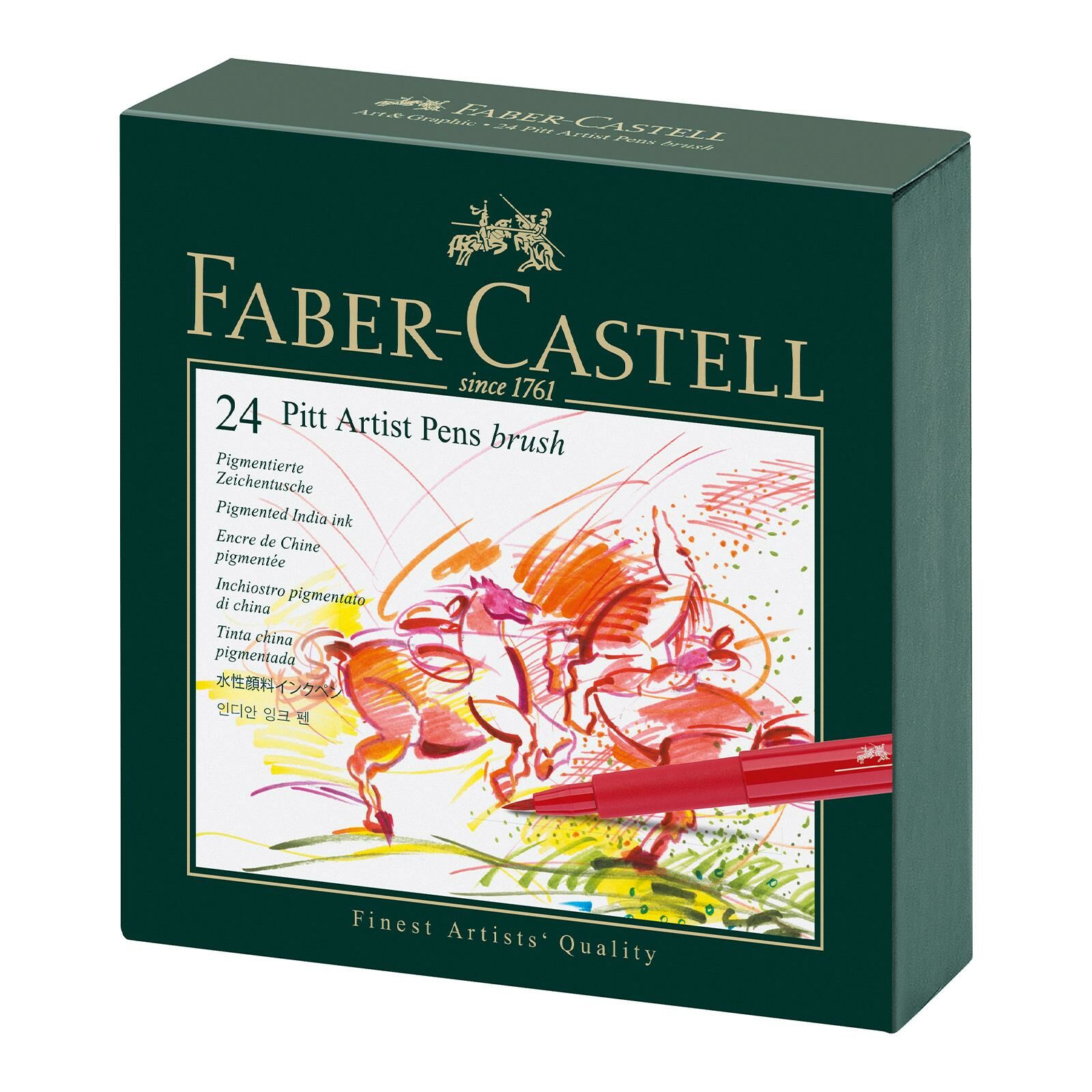 Faber Castel Pitt Artist Studio Box Fırça Uçlu Çizim Kalemi, 24'lü