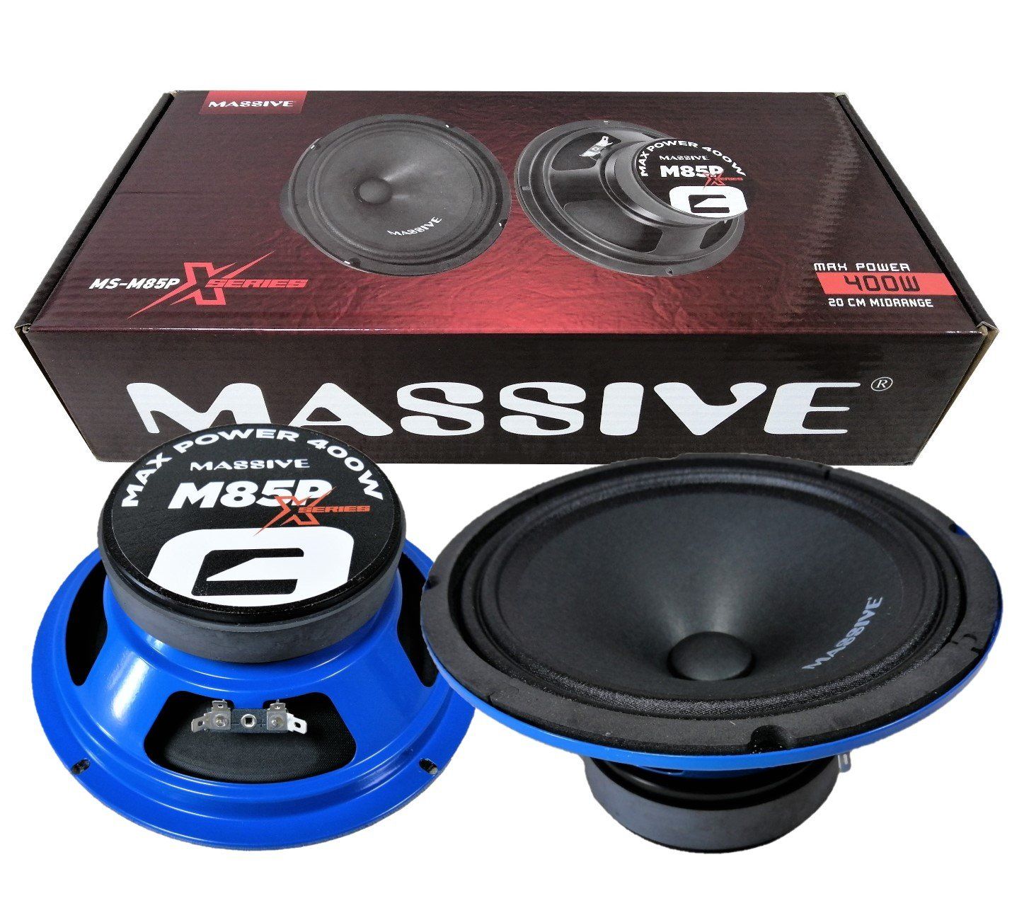 Massive M85px Seri 20 Cm 400w 150 Rms Midrange Mavi Kasa