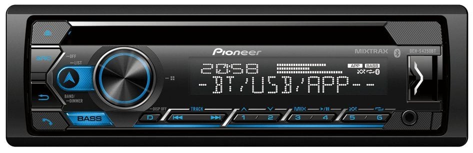 Pioneer DEH-S4250BT USB Bluetooth Cd Oto Teyp 4 X 50 Watt Çift Amfi Çıkışlı