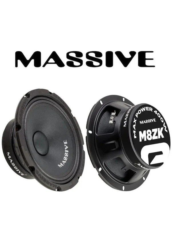 Massive MS-M8ZK 20 CM Midrange Oto Hoparlör 400W Maksimum 150W RMS