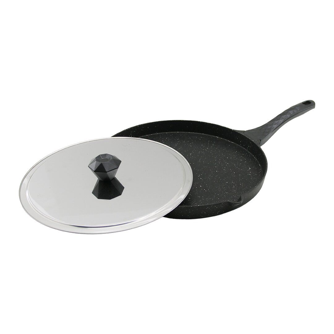 İBİCO ( 34CM & DÖKÜM ) BALIK TAVASI ( METAL SEYYAR KAPAKLI ) ( YAĞ BOŞALTMA AĞIZLI )*12