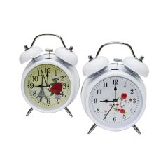 TWIN BELL ENF-197B ALARM CLOCK BÜYÜK PARLAK RENK MASA ÇALAR SAAT*60