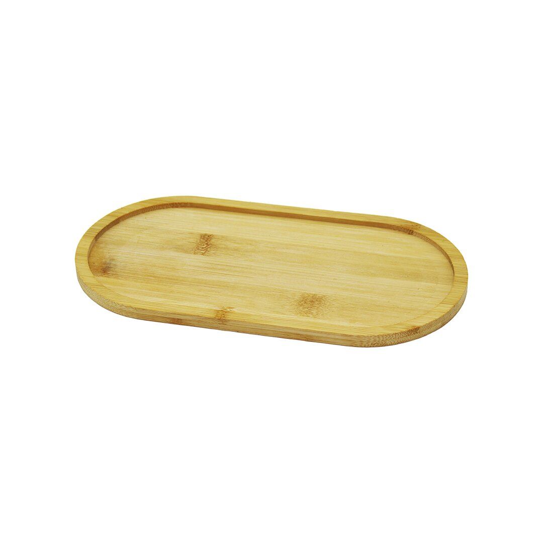 PABLITO PBT-278 ( OVAL ) AHŞAP BAMBU YAĞDANLIK ALTLIK ( MİNİ TEPSİ ) ( 20X10X0.8CM )*240