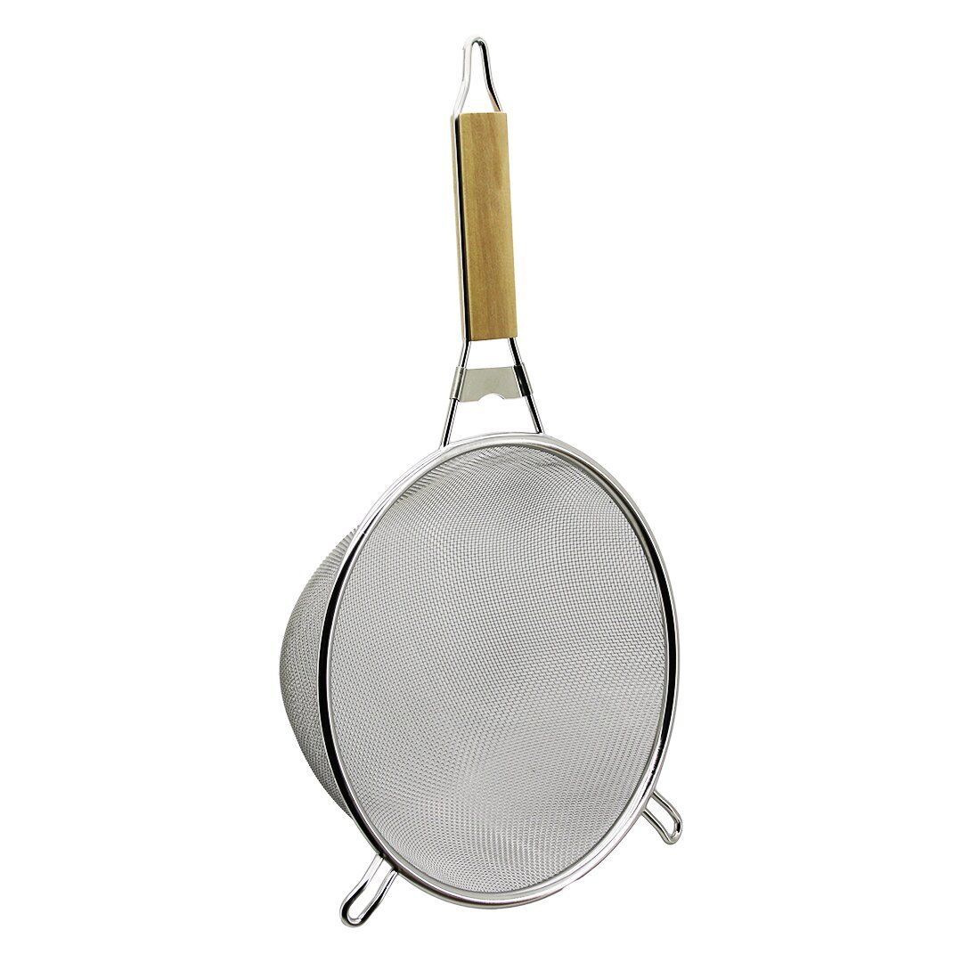YAKUT-12336 ( 22CM ) ( AHŞAP SAPLI ) ( 2 KULAKLI ) TEL SÜZGEÇ ( METAL ÇERÇEÇEVE )*60