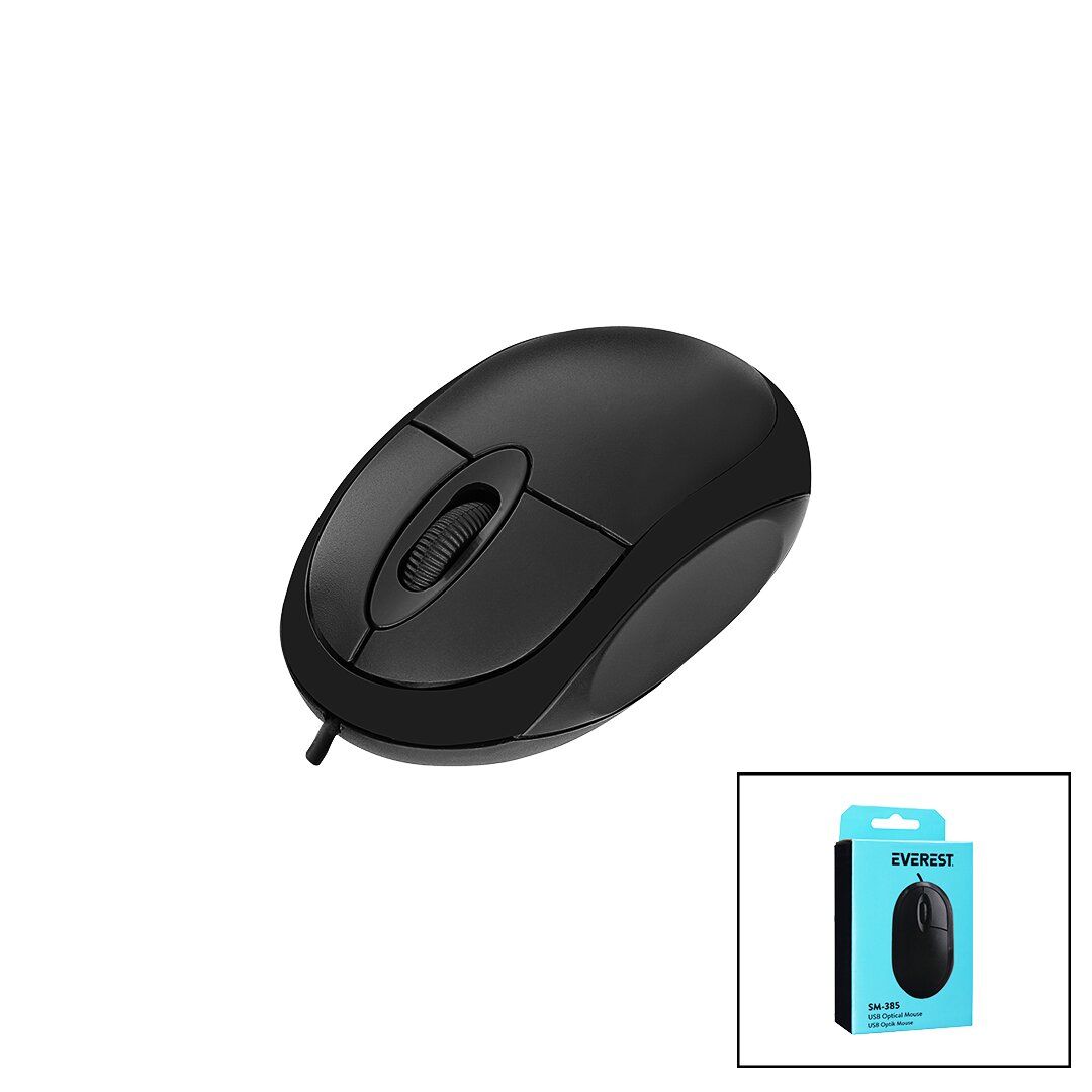 EVEREST SM-385 ( KABLOLU USB ) ( 1200 DPI ) OPTİK MOUSE ( KUTULU ) *100