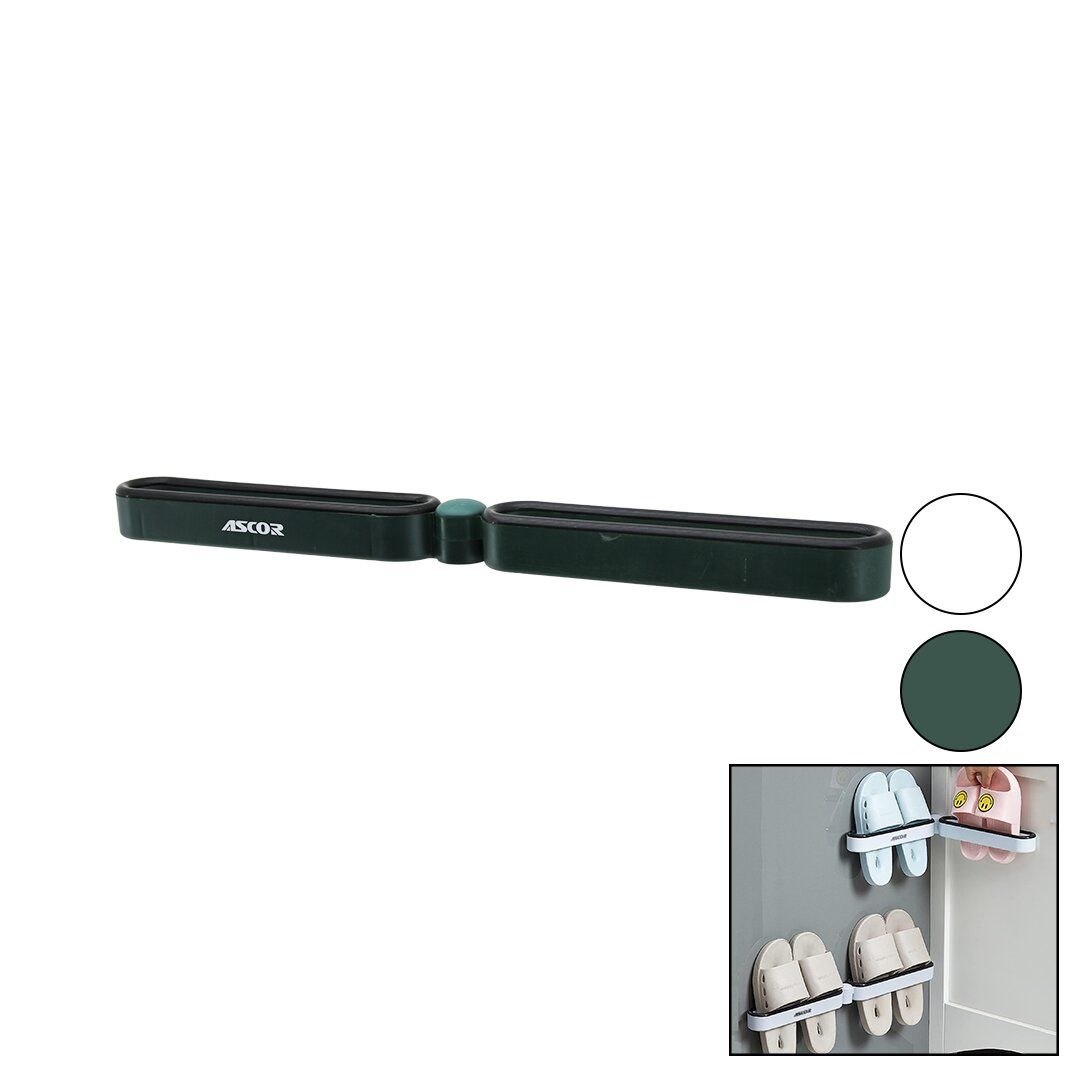 ASCOR ENF-1108 TERLİK ASKISI ( 2 TERLİKLİK ) TUTUCU ( RENKLİ PLASTİK ) ( YAPIŞKANLI MONTAJ )*108