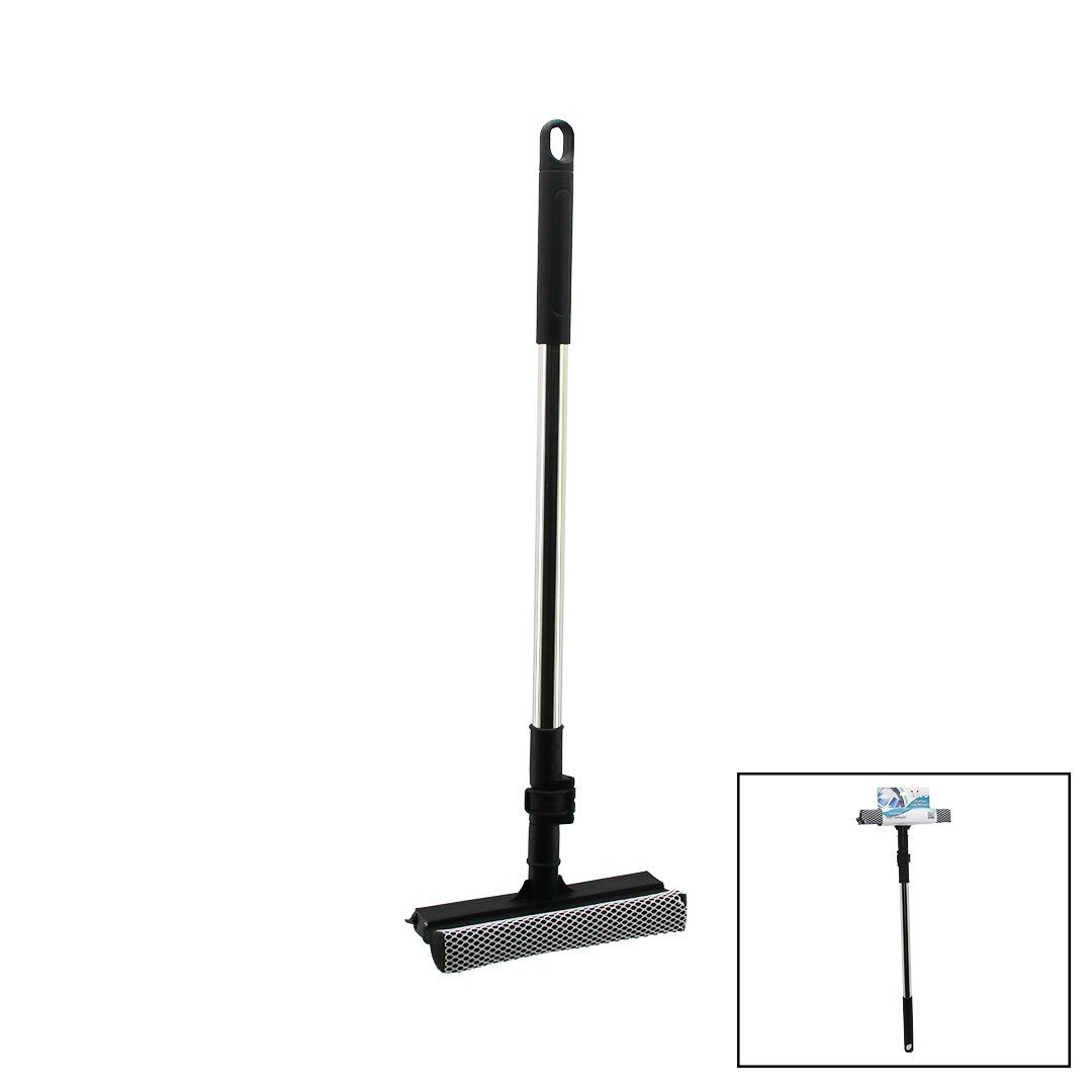 İBİCO İ21-032 (2İN1 BAŞLI=ÇEKPAS & FİLE KAPLI SÜNGER) ÇOK AMAÇLI YÜZEY TEMİZLİK MOP & CAMSİL (KİLİTLİ UZAYAN METAL SAP=56-94CM)*50