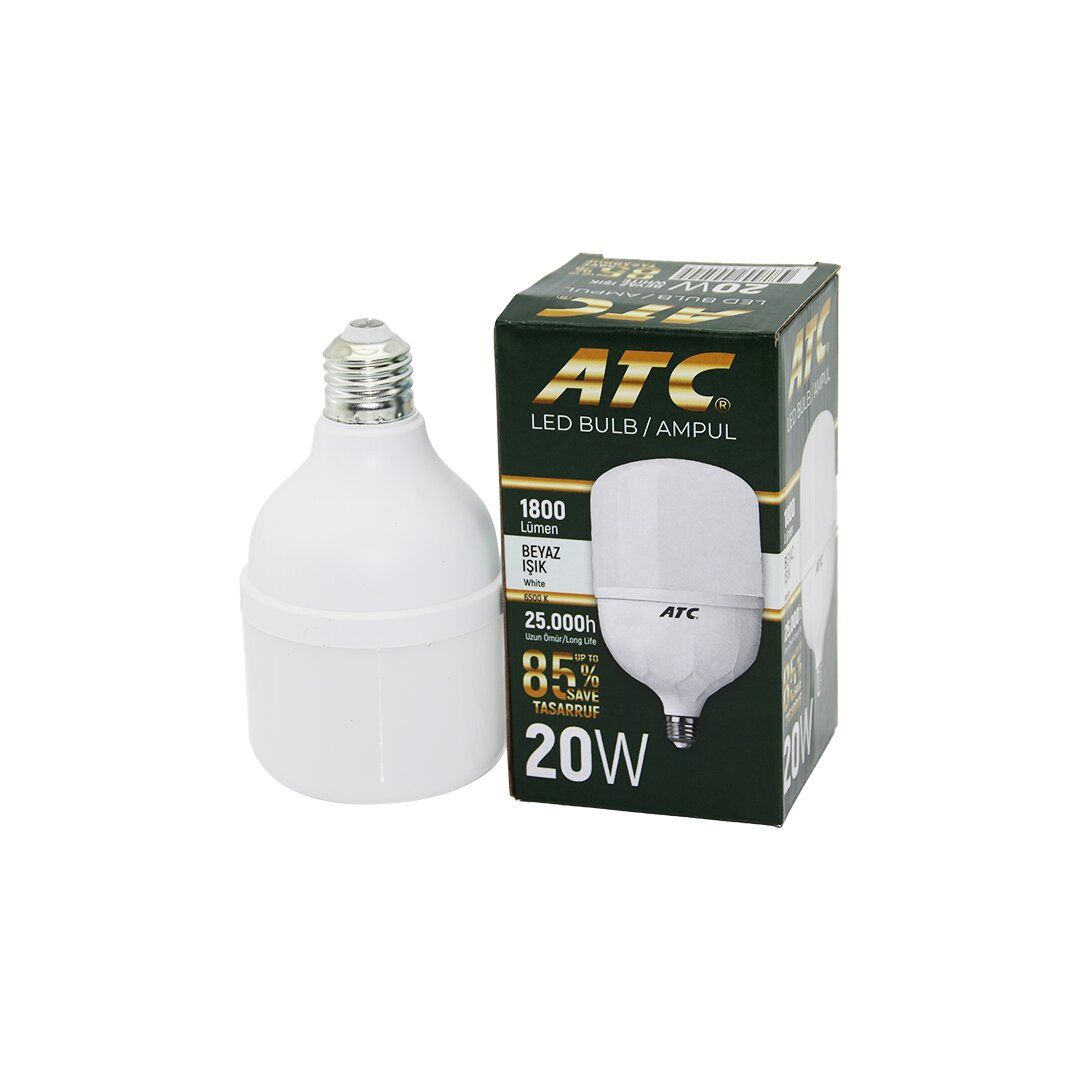 ATC-LW-20W ( 20W ) E27 ( TORCH ) LED BULB AMPUL ( BEYAZ ) ( 1800 LÜMEN & 25.000h )*100