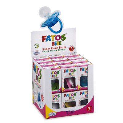 FATOŞ BEBE-910 NO-3 SİLİKON KLASİK EMZİK*24X24