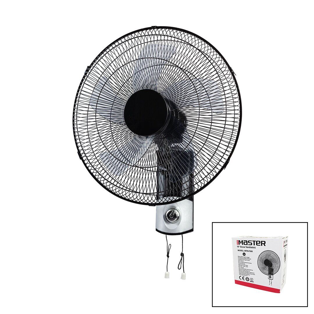 MASTER MTR-F500 ( 16'' İNÇ ) DUVAR TİPİ VANTİLATÖR ( 50W ) (5 KANAT & 3 KADEME)*1