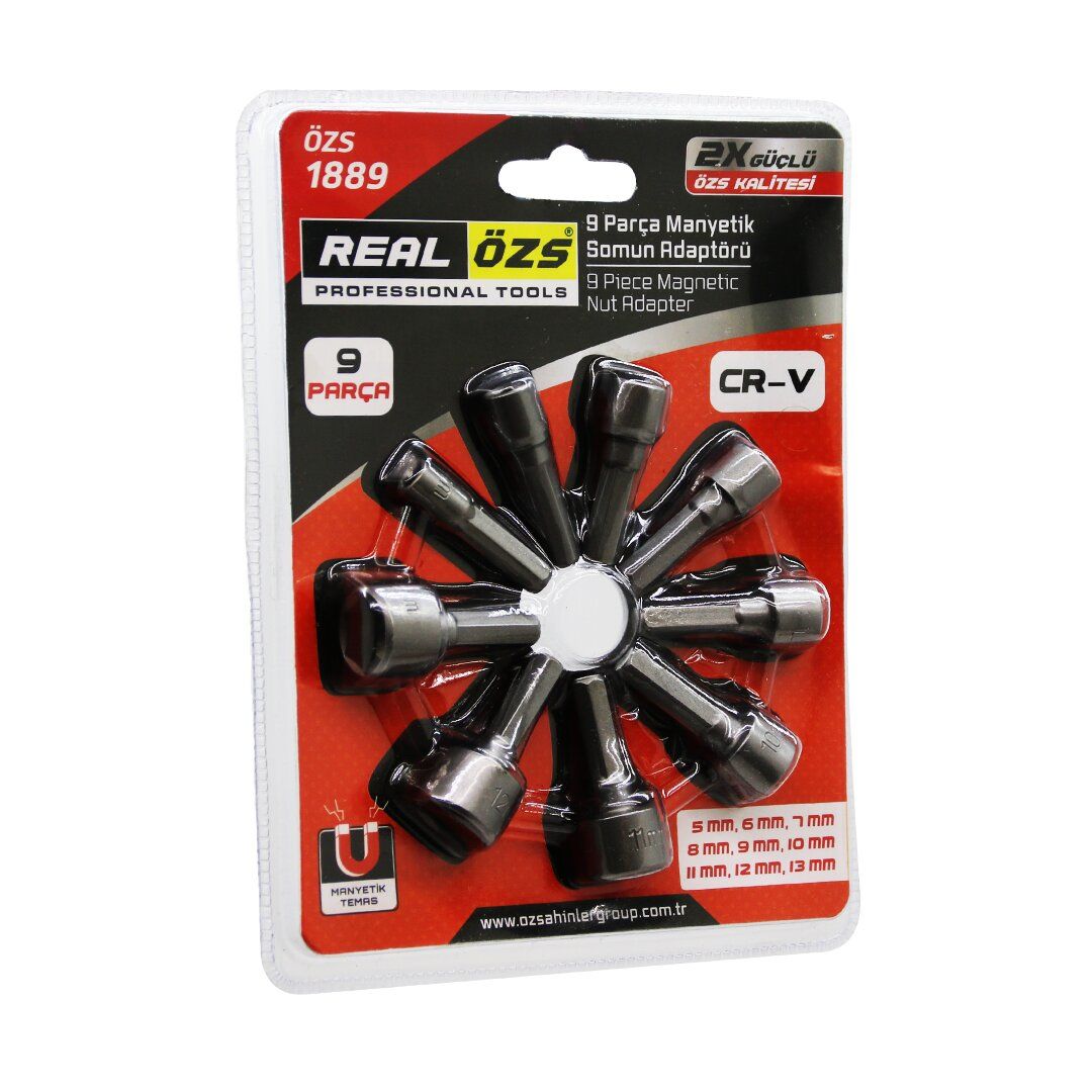 REAL ÖZS-1889 ( 9PCS & 5-13 MM ) MANYETİK SOMUN SÖKME & ÇATI ADAPTÖRÜ*144