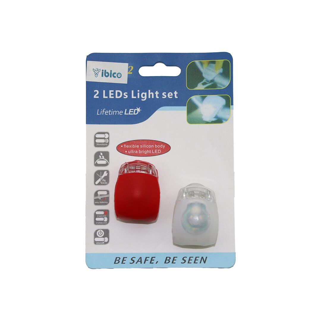 İBİCO IBC-002 BE SAFE BE SEEN HJ008-2 ( 2PCS ) ( SİLİKON ) BİSİKLET FENERİ ( SİNYALLİ LAMBA )*30X8