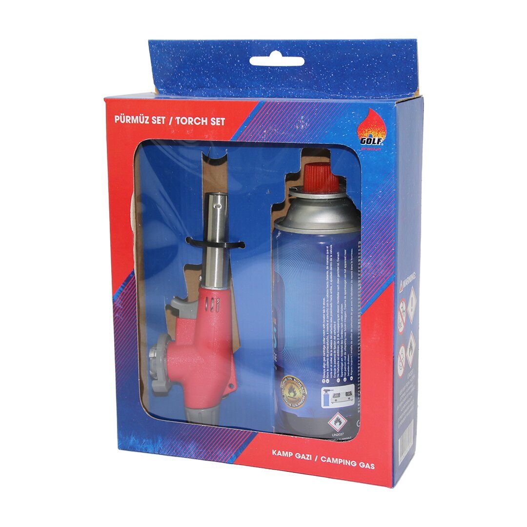 GOLF ( 2PCS ) PÜRMÜZ SETİ ( PÜRMÜZ & TORCH ÇAKMAK BAŞLIK & KAMP GAZI (227GR/400ML)*24