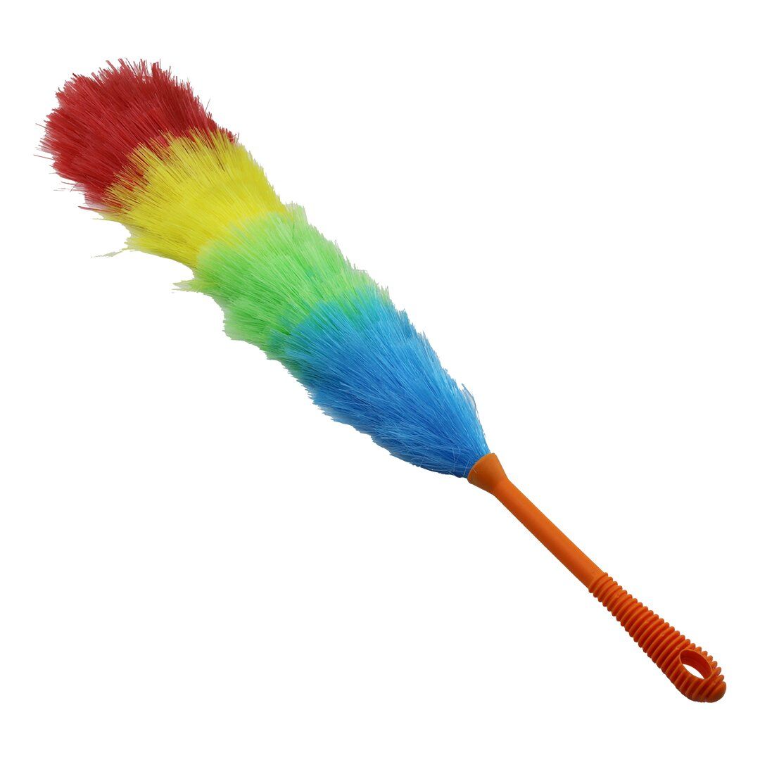İBİCO İ21-023 ( RENKLİ NAYLON KILLI ) TOZ ALMA PÜSKÜLÜ (PÜSKÜL=43.5 CM + RENKLİ KALIN PLASTİK SAP=18.5CM = 62CM) (BRKT-910231)*300