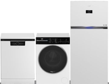 Beko 3 lü Lüx Çeyiz Paketi-2 (BM 6047 + CM 10142 B + 983629 EB )