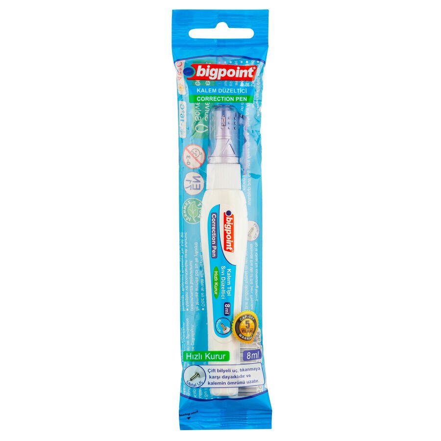 BİGPOİNT BP608B KALEM TİPİ SIVI SİLİCİ 8 ML BLİSTER 12'Lİ KUTU