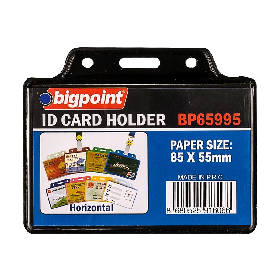 BİGPOİNT BP659-95 KART POŞETİ YATAY SİYAH 85X55MM 100'LÜ PAKET
