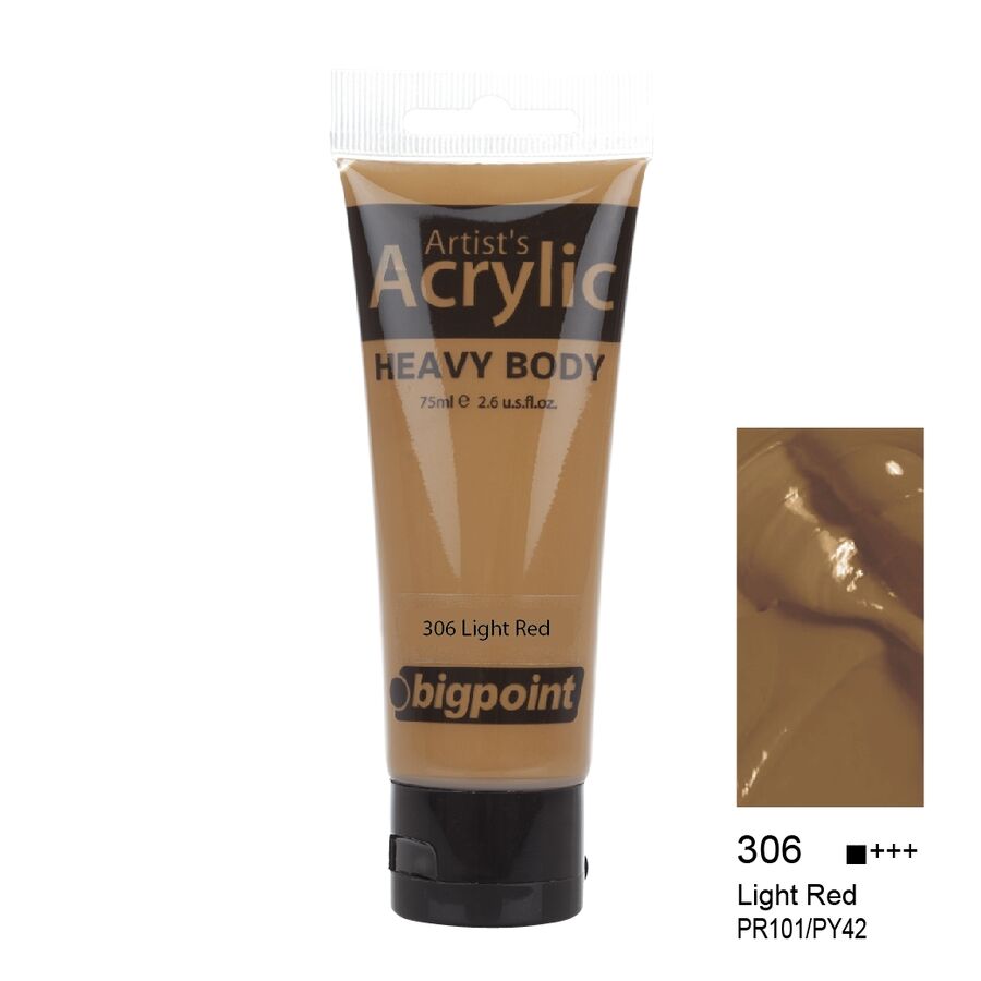 BİGPOİNT BPPAHB75-306 AKRİLİK BOYA 75 ML LİGHT RED 306