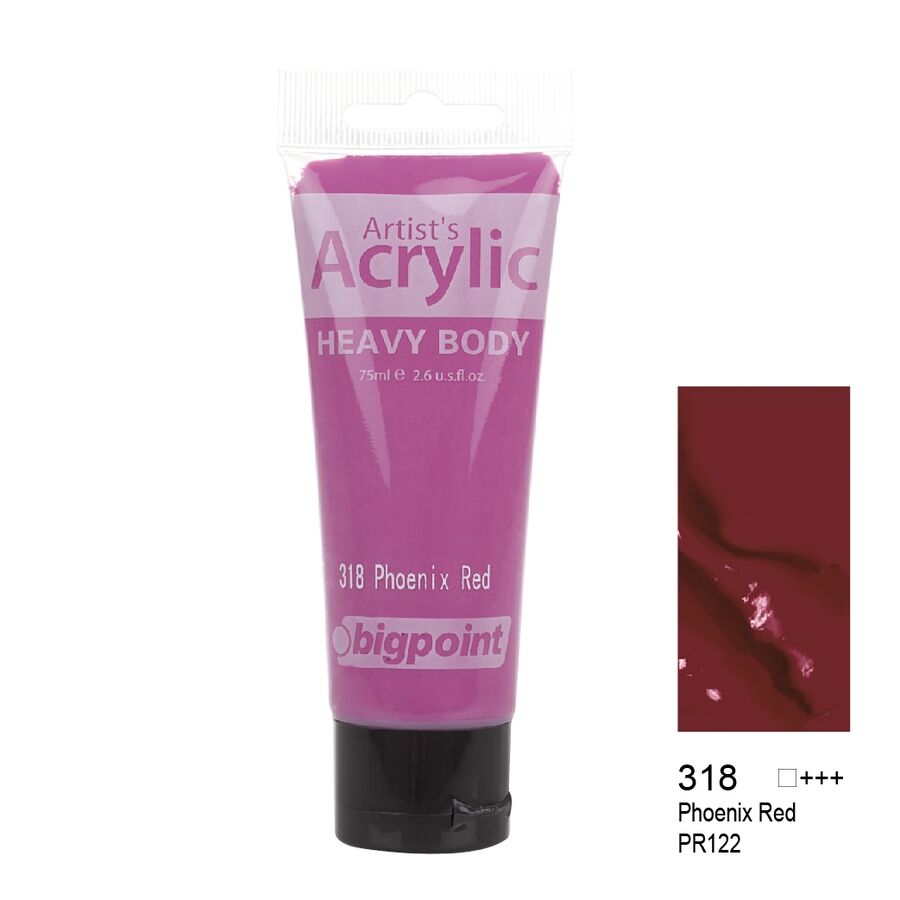 BİGPOİNT BPPAHB75-318 AKRİLİK BOYA 75 ML PHOENİX RED 318