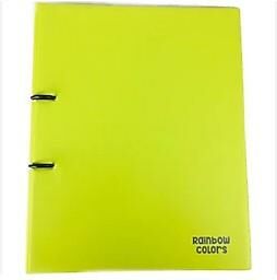 ÖNDER 123-20 RAİNBOW COLORS 2 HALKA DOSYA PP SARI