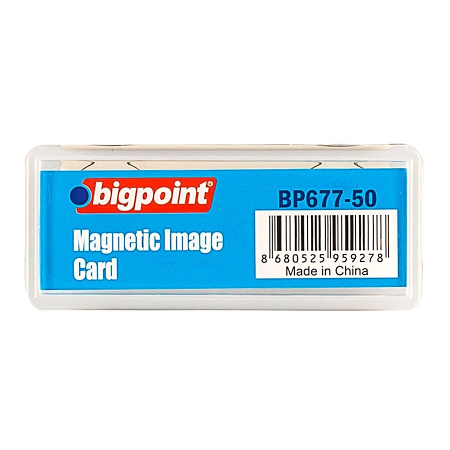 BİGPOİNT BP677-50 AKRİLİK MIKNATISLI İSİMLİK ŞEFFAF