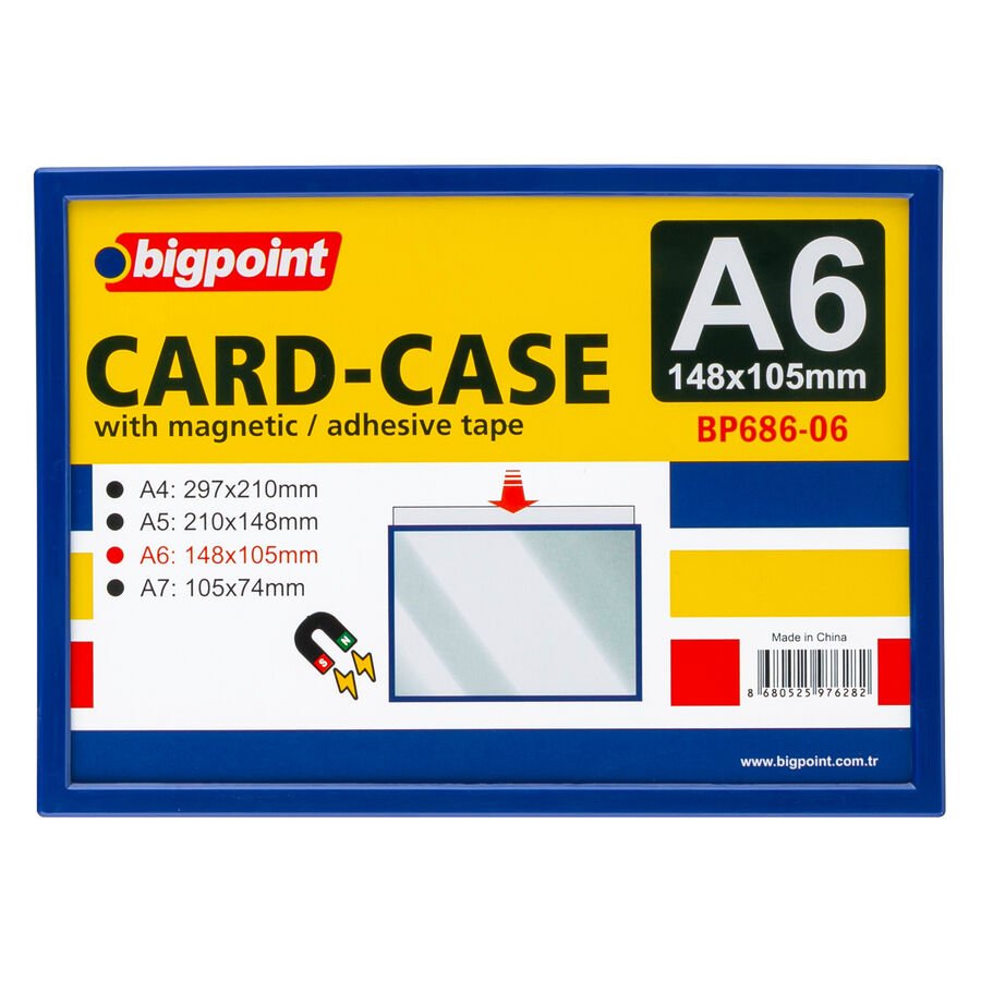 BİGPOİNT BP686-06 A6 MIKNATISLI(MAGNETİC) AFİŞ MUHAFAZA KABI 10'LU PAKET