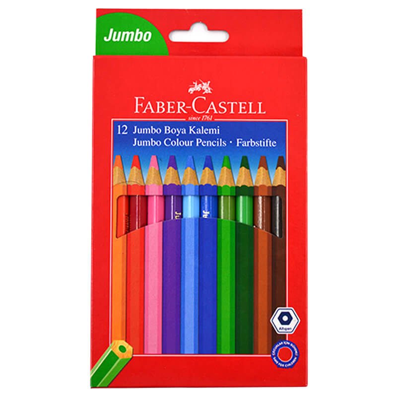 FABER 951000 JUMBO KURUBOYA 12 RENK TAM BOY