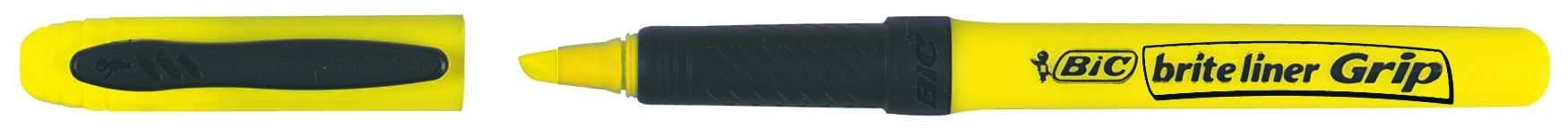 BİC FOSFORLU KALEM BRİTE LİNER GRİP SARI 12'Lİ KT 811935