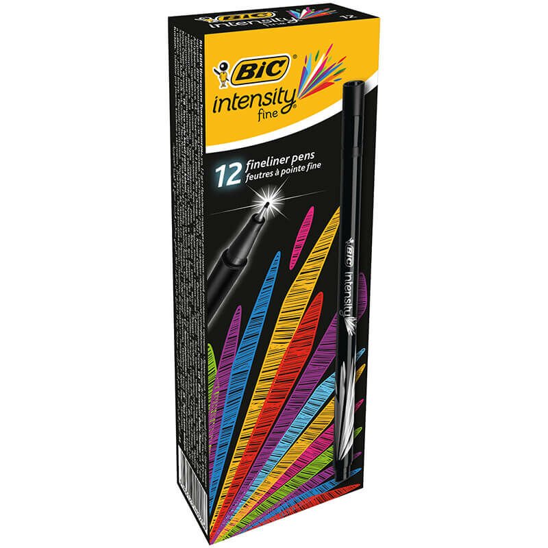 BİC INTENSITY FINE LINER SİYAH 12'Lİ KUTU 942069