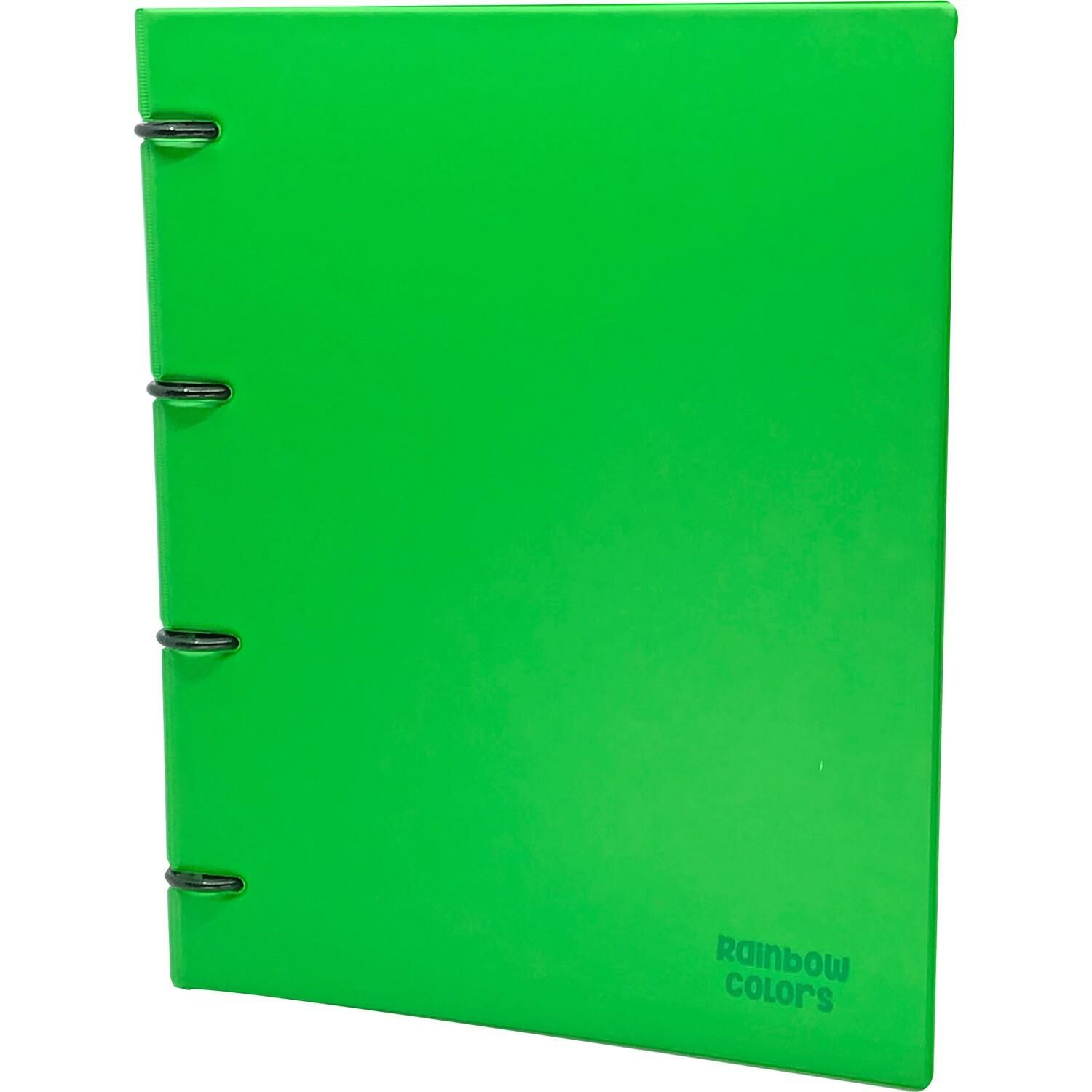 ÖNDER 124-19 RAİNBOW COLORS 4 HALKA DOSYA PP YEŞİL