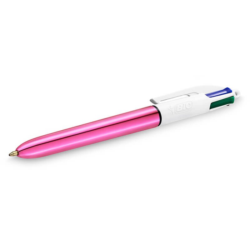 BİC 4 COLOURS SHINE 12'Lİ PEMBE GÖVDE TÜKENMEZ KA 12 Lİ KT 951352/982875